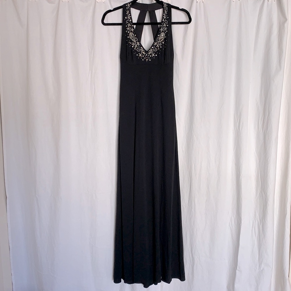 Black Backless Dress